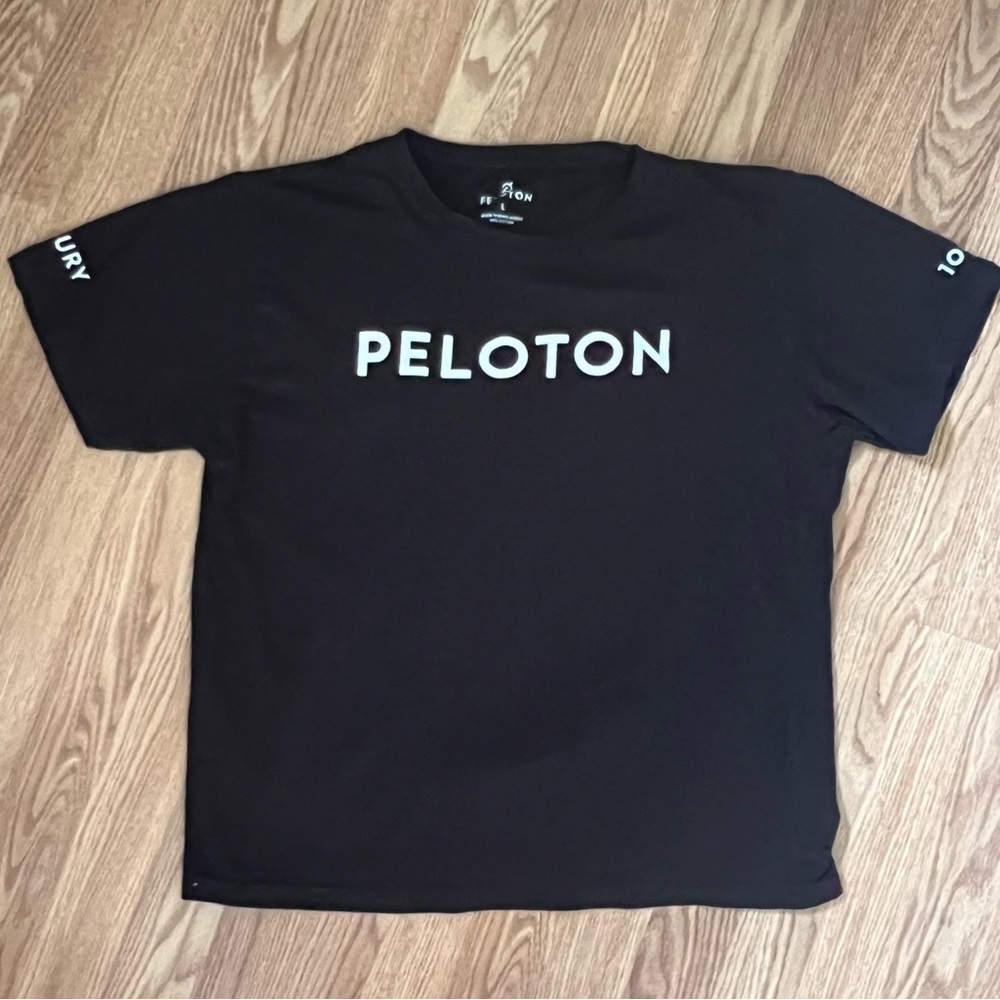 Peloton Century 100 Black 100%‎ Cotton short sleeve t-shirt size L